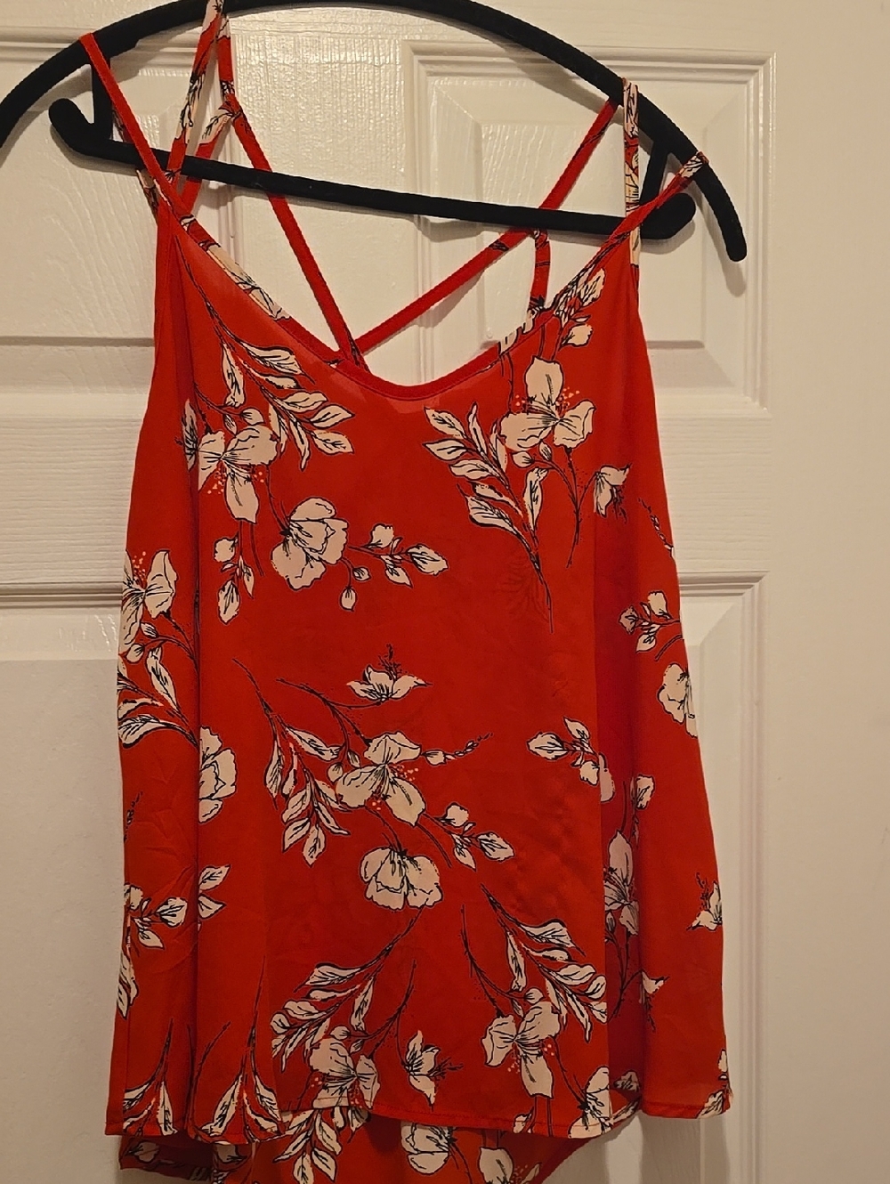 Sienna Sky Red Floral Double-Strap Camisole